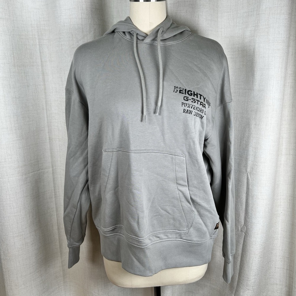 NEW! G-Star Raw Hoodie Sweatshirt 19eighty Nine Purveyors of Raw Denim Medium